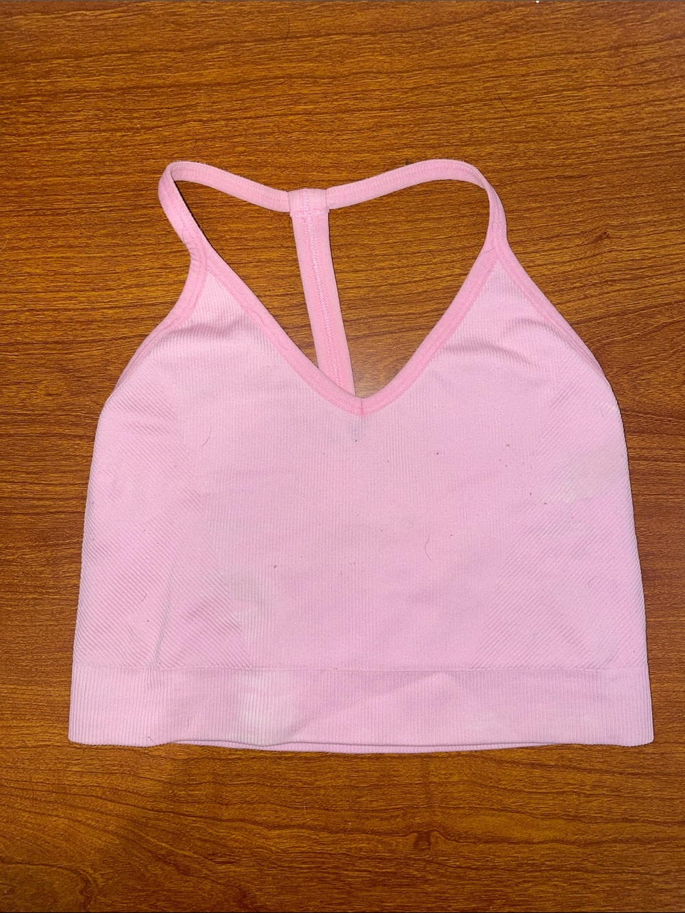 Spiritual Gangster Pink T-Back Seamless Bralette Top